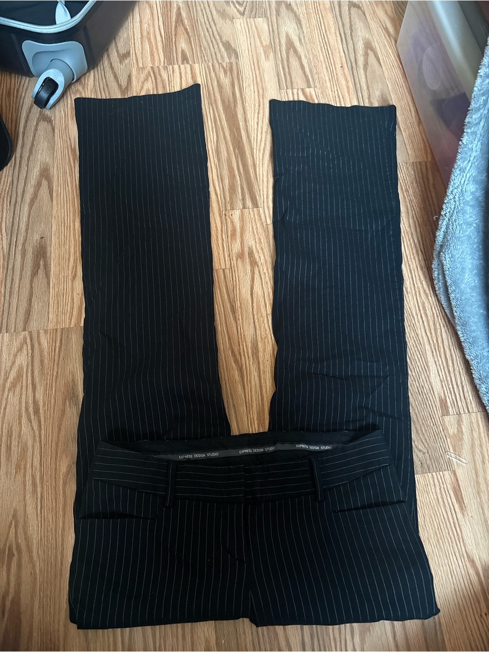 Express low rise Women's Black Pinstripe Dress Pants